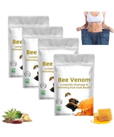 Lukmlca Bee Venom Foot Soak Lukmlca Bee Venom Lymphatic Drainage & Slimming Foot Soak Beads Lukmlca Bee Venom Lymphatic Drainage Foot Soak (4pack)