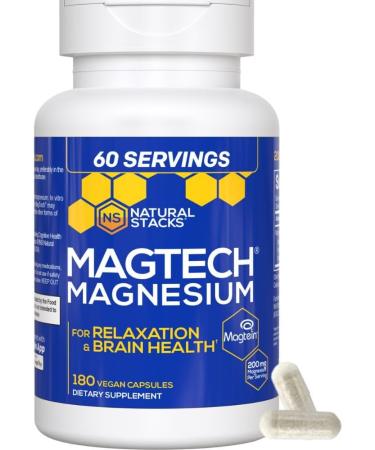 Magtech Magnesium Capsules + Hydration Powder Bundle - 3 Forms of Magnesium - Featuring Magtein L-Threonate - Brain Health & Hydration Support* - 74 Total Servings - Buy Online on GoSupps.com