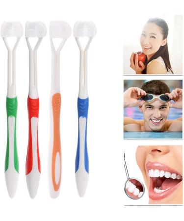 3-Sided Ultra Fine Soft Bristles Toothbrush for Adults | Health & Oral Care - Soft Blue - Buy Online on GoSupps.com