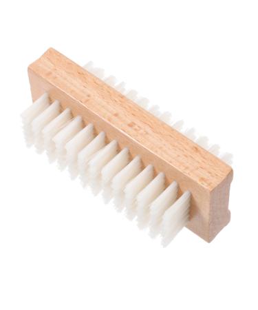 FOMIYES 1pc Nail Dust Brush Toenail Cleaning Brush Bristle Scrubber Tools Wooden Fingernail Brush Wood Toenail Scrubber Wood Bristle Nail Manicure Nail Brush Sink Nail Polish Shoe