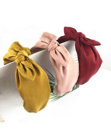 ValianhAgen Women's Wide Edge Bow Headband - Stylish Black Hair Accessory | Shop Internationally - Buy Online on GoSupps.com