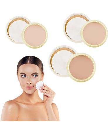 Concealing and Setting Soy Milk Powder Long Lasting Oil Control Face Foundation Waterproof Anti-Sweat Foundation Soy Milk Powder Foundation F