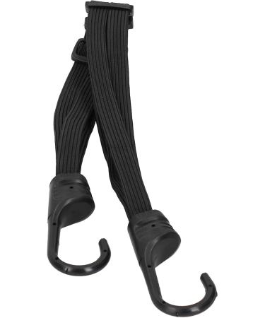 Luggage Hook Elastic Rope Elastic Rope Fixing Strap 2 Hooks Bungee Cord for Motorcycle Helmet Luggage Holding Rubber Black - Buy Online on GoSupps.com
