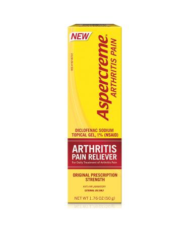 Aspercreme Arthritis Pain Relief Gel 50g, Prescription Strength Non-steroidal Anti-inflammatory