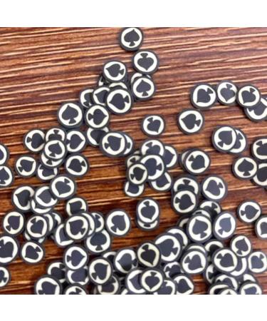 RT 100g Environmental Protection Spades Clay Slice Slimes Resin Filler Polymer Hot Clay Sprinkles Nail Art Decoration DIY Crafts Y425 (Color : Spades) - Buy Online on GoSupps.com