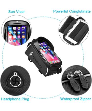 Waterproof Bike Phone Front Frame Bag for 6.5 iPhone - Cycling Phone Mount Pack - Buy Online on GoSupps.com