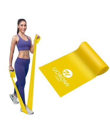 Fitness straps Set Uoromi Resistance tapes Suitable for physiotherapy yoga pilates rehabilitation and home training practice bands with various strengths gymnastics band for men 1pc-2.0m-yellow