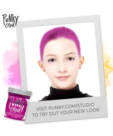 Punky Flamingo Pink Semi Permanent Hair Color - Vegan, Non-Damaging Dye | Vibrant Shade lasts up to 40 Washes, 3.5oz - Buy Online on GoSupps.com
