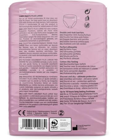 Amazon Basic Care Women's Plus Large Pants 28 White Pants Pack for Ultimate Comfort | International Shipping Available - Buy Online on GoSupps.com