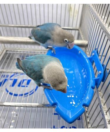 Bird Bath Tub Set - Wooden Branches, Colorful Rattan Balls, Bird Shower Bathing Bowl - Parrot Bathtub, Cage Accessories - Buy Online on GoSupps.com