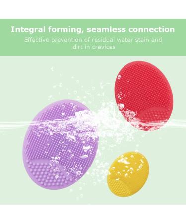 Benkeg Facial Brush - 4Pcs Facial Brush Silicone Cleansing Pad Pore Cleansing Pad Acne Removal Facial Brush Baby Shower Tool Brush Random Colors - Buy Online on GoSupps.com