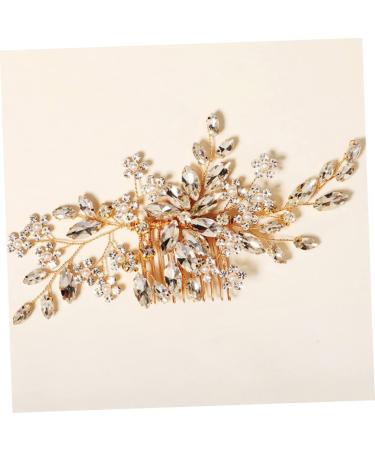 DOITOOL Flower Comb Rhinestone Hair Clips Pearl Hair Barrettes Bride Hair Clip Wedding Pearls Hairpin Women Crystal Hair Comb Tiara Zinc Alloy European and American Hair up Bridesmaid - Buy Online on GoSupps.com
