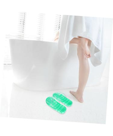 MAGICLULU 2 Pairs Slippers Quick Drying Shower Slippers Green Home Indoor Slippers Non Dorm Shoes Gym Foot Spa Soak Tub Shower Footware Massaging Travel Pvc Household Plastic Barrel 25x9.5cm 8x4pcs Greenx4pcs - Buy Online on GoSupps.com