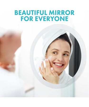 Fogless Shower Mirror with Suction Cup - Perfect for Makeup and Shaving (White) - Buy Online on GoSupps.com