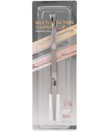 Nail Shaping Tweezers Double End Portable Nail Cuticle Pusher Stylish Look for Home (Ruthenium Black) - Buy Online on GoSupps.com