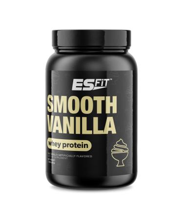 Whey Protein Powder- Post Workout Whey Protein Isolate for Muscle Recovery Non-GMO Superior Taste BCAAs Tested and Certified Smooth Vanilla 2 Pounds