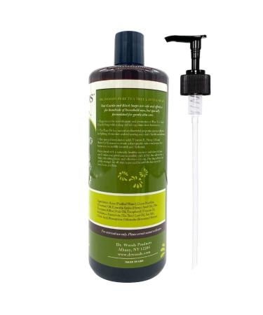 Dr. Woods Tea Tree Liquid Castile Soap 32oz with Pump - Natural Cleansing Formula - Buy Online on GoSupps.com