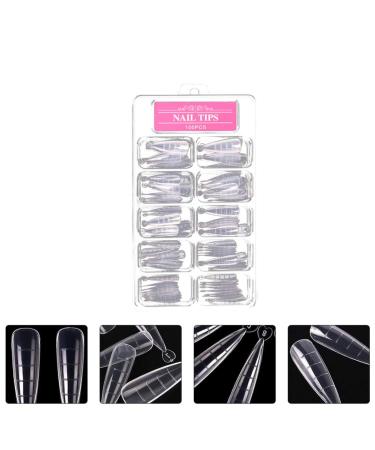 100PC Nail Extension Form Tips - Clear Dual Forms for DIY Manicure & Nail Extensions - Buy Online on GoSupps.com