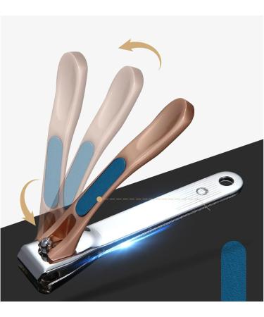 HCHGJKN Nail Clippers Carbon Steel Flat Sharp Nail Clippers Manicure Tool With Nail File Multicolor 360 Rotatable(Schwarz L) L Black - Buy Online on GoSupps.com