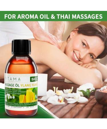 Kitama Ylang Ylang Massage Oil 250ml - Nourishing Aroma Oil for Relaxation & Body Care - Thai Essential Oil - Buy Online on GoSupps.com