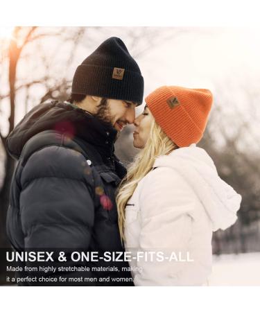 Vgogfly Slouchy Knit Beanie Hat for Men and Women - Black - Buy Online on GoSupps.com