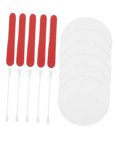 Beaupretty 20 Fingernail Files Supple Face Pads Makeup Remover Pads Nail Files for Natural Nails Ear Cleaning Swabs Ear Swabs Women Makeup Pads Face Cleaner Pads Makeup Used Swabs Make Swabs
