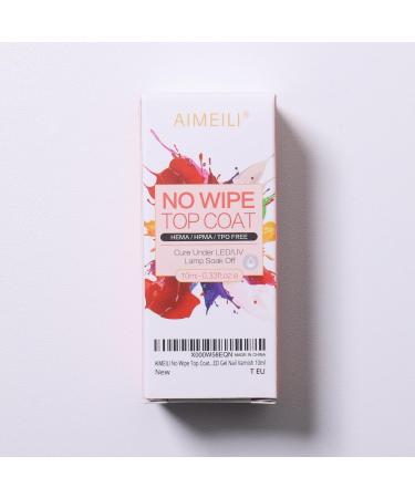 AIMEILI 2 In 1 Pearl Glitter Top Coat Gel Polish Micro Aurora Glitter Gel Polish Shimmer Gel Top Coat No Wipe UV LED Chrome Nail Art Top Gel High Gloss Shiny Finish Long Lasting 10ml 001 - Buy Online on GoSupps.com