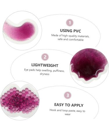 Ipetboom 3-Pack Beauty Gel Ice Bags for Swollen Eyes | Under Eye Cooling Pads | Hot & Cold Compress | Skin Care | 9.8x9.5cm | Purple - Buy Online on GoSupps.com