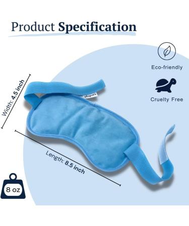 Solayman's Reusable Gel Cooling Eye Mask - Soft Fleece Fabric - for Puffy Eyes, Dark Circles, Migraine Relief - Buy Online on GoSupps.com