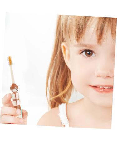 Buy SESESFOUFU Children's Manual Toothbrush - 4 Pieces Travel & Ergonomic Design - Ideal for Kids - Buy Online on GoSupps.com