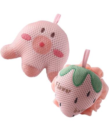 Mobestech 6 pcs Cartoon Bath Ball Cute Animal Shower Sponge for Kids & Adults | Exfoliating Loofah & Shower Gel | Portable Bath Essential - Buy Online on GoSupps.com