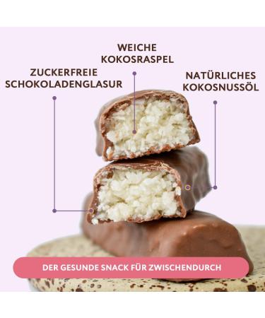 Fitnesshock Protein Bar Set - Low Carb Almost Sugar-Free (1g) Coconut Flavor Fiber-Rich 12x50g - Perfect for Health & Fitness Enthusiasts - Buy Online on GoSupps.com