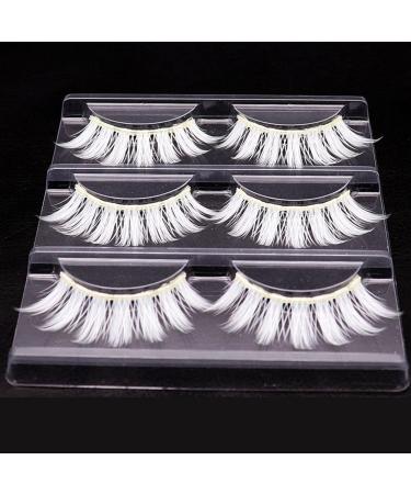 Dan & Dre White False Eyelashes | Cosplay Makeup & Eyelash Extensions for Parties - Buy Online on GoSupps.com