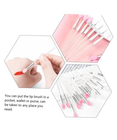 10pcs Lip Mask Brush Set - Silicone Lipstick Applicators & Makeup Wands | Portable Eye Shadow & Brow Brushes - Best for Lip Balm & Makeup - Buy Online on GoSupps.com
