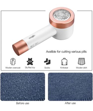 Premium Electric Lint Remover - Portable Fabric Shaver for Clothes Sweaters & Curtains | Rechargeable Pill Remover - Fast International Shipping - Buy Online on GoSupps.com