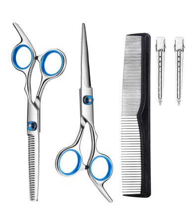 Hair Cutting Scissors Thinning Shears Stainless Steel Hairdressing Shears Set Professional Thinning Scissors For Barber/Salon/Home/Men/Women/Kids/Adults Shear Sets