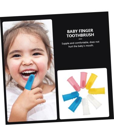 Beavorty 12-Piece Silicone Toothbrush Set for Kids | Infant Oral Care & Cleaning Tools | Gentle Finger Toothbrush & Massage Devices - Buy Online on GoSupps.com