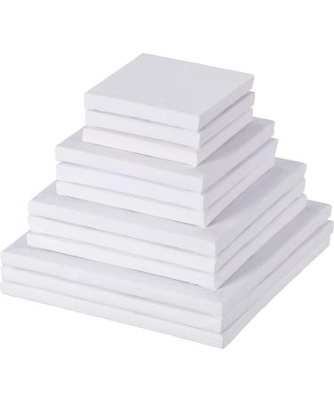 Hestya 12 Pieces Assorted Size Mini Art Canvas Stretched for Craft Painting Drawing (3 Inches  4 Inch  5 Inch  6 Inch) - Buy Online on GoSupps.com