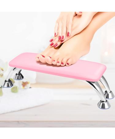 Professional Pink Leather Arm Rest for Nails with Wipes - Manicure Hand Pillow for Nail Techs - Buy Online on GoSupps.com