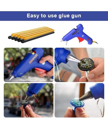 Manelord Glue Gun - 100W Hot Glue Gun with 10Pcs High Adhesion Hot Glue Sticks for Car Dent Repair  Home Improvement  Quick Daily Repair and DIY Small Craft Projects Blue - Buy Online on GoSupps.com