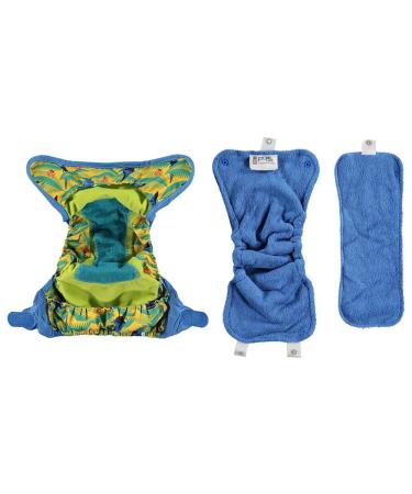 Close Pop-in Premium Bamboo Fabric Diaper | Birth to Potty | Safe Closure - Parrot Design | International Shipping - Buy Online on GoSupps.com