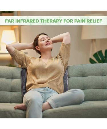 Haiding Electric Heating Pillows - Infrared Back & Shoulder Relief with Jade & Tourmaline - Smart Temperature Control 17x17 - Buy Online on GoSupps.com