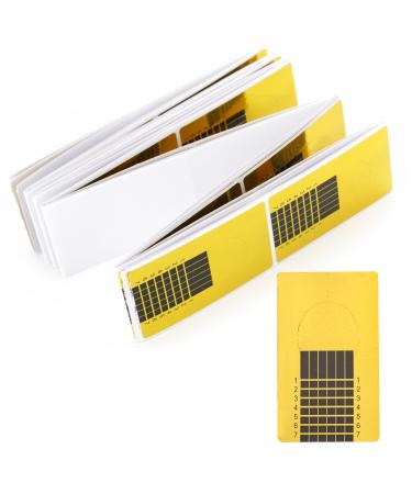 G2plus 100 pieces nail template nail extension template for gel nails & nail extension Golden stencil 1 ml (100 pack) golden