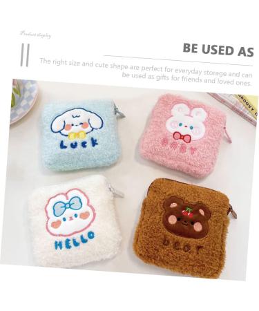 Healeved 12 Pcs Storage Bag for Women's Bandages | Reusable Period Pads & Tampon Bag | Cute Cartoon Girl Design for Handbag - Buy Online on GoSupps.com