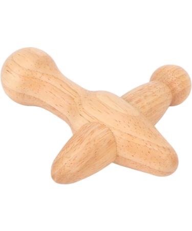 Fockety Cross-Shaped Wooden Trigger Point Massager | Lymphatic Drainage & Muscle Pain Relief Tool - Buy Online on GoSupps.com