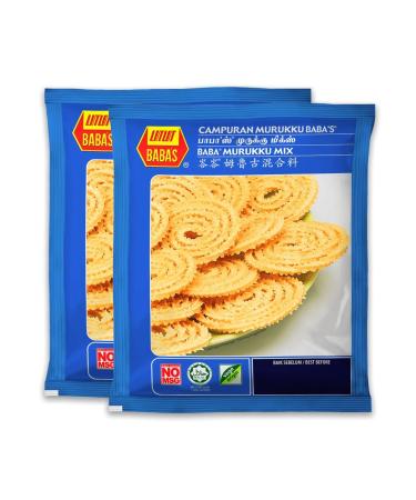 Baba's Murukku Mix | 500G | Indian Spicy Snacks | Ready To Eat | Classic Snacks | Savory Snacks | Indian Origin (Pack of 2) - Buy Online on GoSupps.com