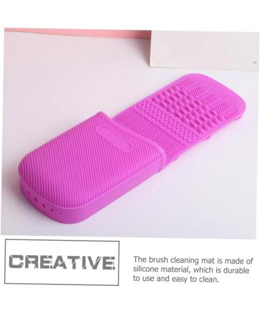 Ipetboom Makeup Brush Pad Cosmetic Brush Cleaner Pad Makeups Tool Clean Supplies Osmetic Brush Washing Tool Makeup Brush Clean Mat Brush Cleaning Mat Silica Gel Multifunction - Buy Online on GoSupps.com