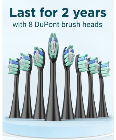 Sonic Electric Toothbrush for Adults & Kids - 8 Heads Wireless Charging Travel Case | Phylian H15 Sound Toothbrush - Buy Online on GoSupps.com