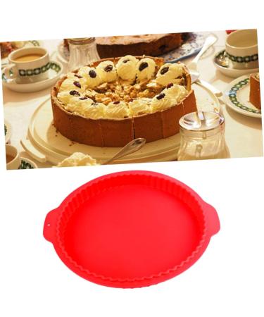 MAGICLULU 1pc Silicone Baking Bread Baking Pan Round Cookie Cookie Cutters Silicone Molds Cake Shop Muffin Top Pans Silicone Mold for Cake Round Cake Pans Chocolate Birthday Cake 31 X28.5CM Red - Buy Online on GoSupps.com