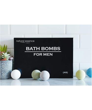 Ultimate Men's Bath Bomb Gift Set - 48 Pieces | Natural Essence - Buy Online on GoSupps.com